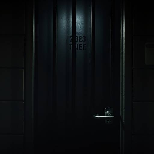 Close up of a cell door