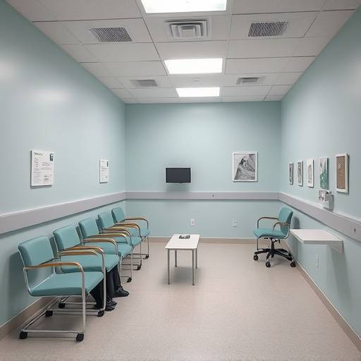 Image of visitation area with separated rooms